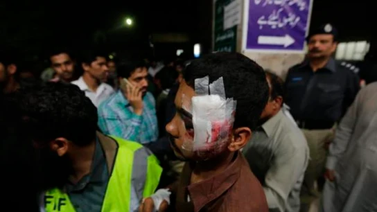 Víctima del atentado en Pakistán Víctima del atentado en Pakistán
