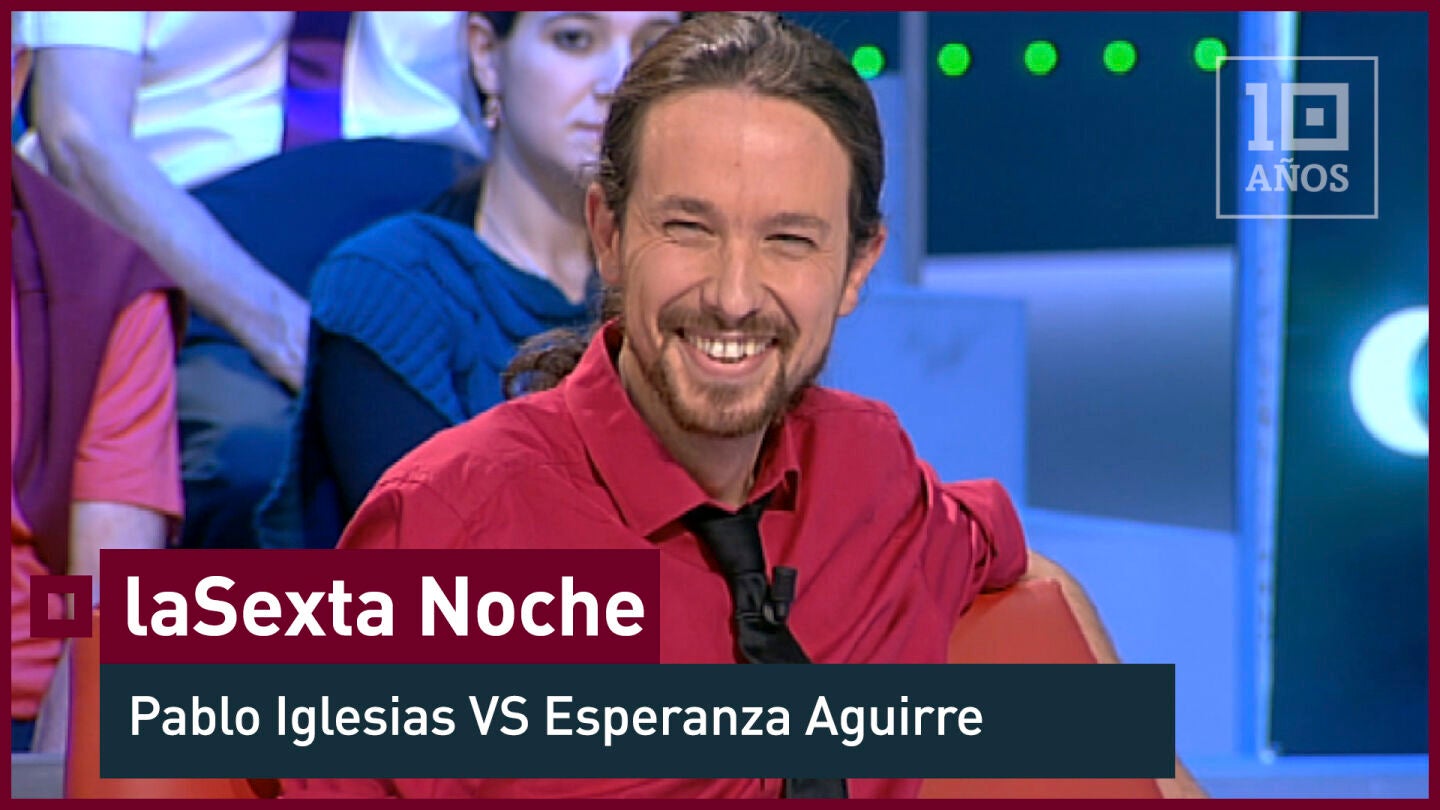 La presidenta del PP madrile&ntilde;o, Esperanza Aguirre, ha hablado en 'laSexta Noche' por primera vez con el l&iacute;der de Podemos, Pablo Iglesias, sobre la pol&eacute;mica demanda de conciliaci&oacute;n que Podemos ha interpuesto contra ella por "menoscabar el honor de la formaci&oacute;n y menospreciar la verdad" y sobre la brecha abierta entre ambos por las acusaciones mutuas que se han hecho.