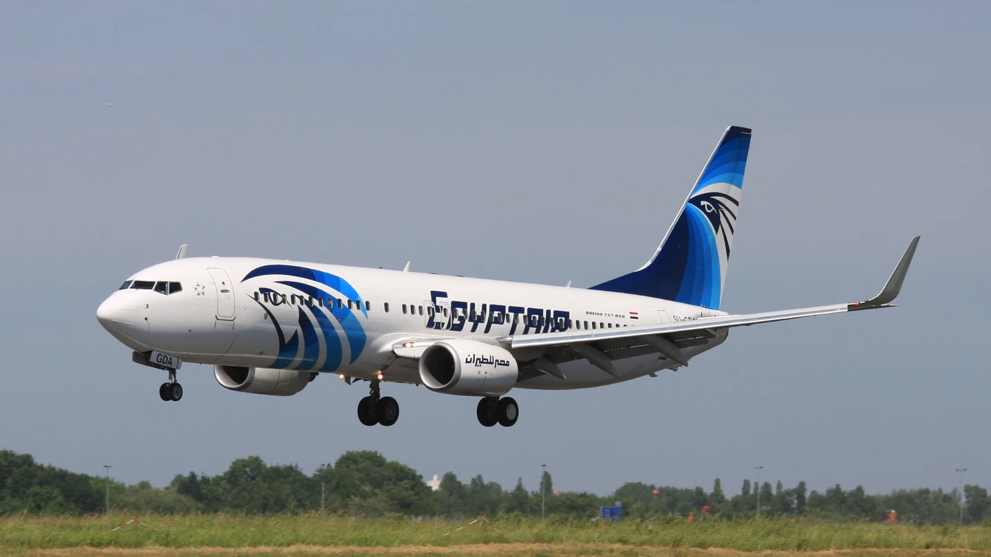 Imagen de un avión de Egyptair Imagen de un avión de Egyptair