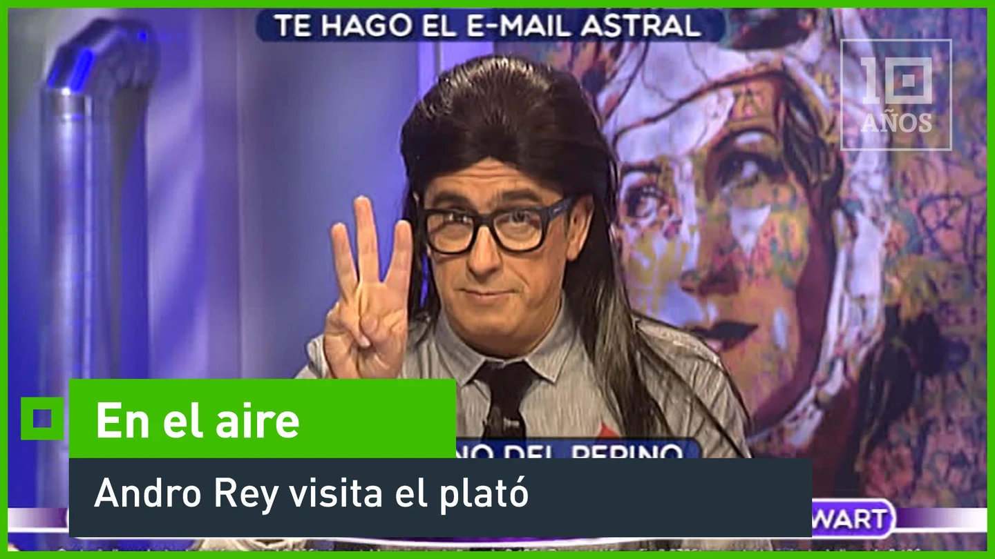 Andro Rey visita el plató En el aire