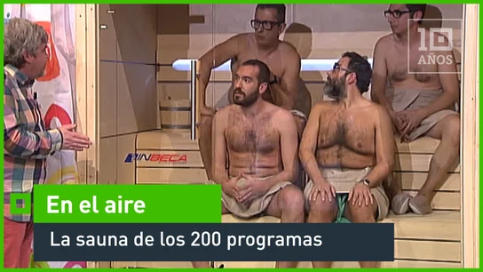 La sauna de los 200 programas En el aire