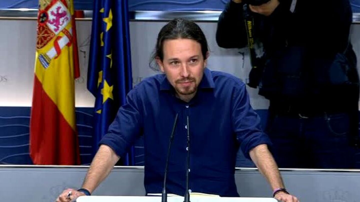 Pablo Iglesias en rueda de prensa