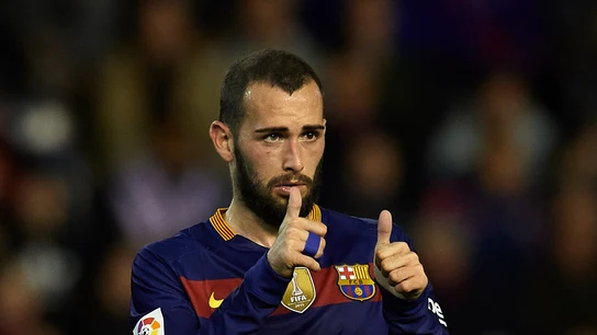 Aleix Vidal durante un partido con el Barcelona Aleix Vidal durante un partido con el Barcelona