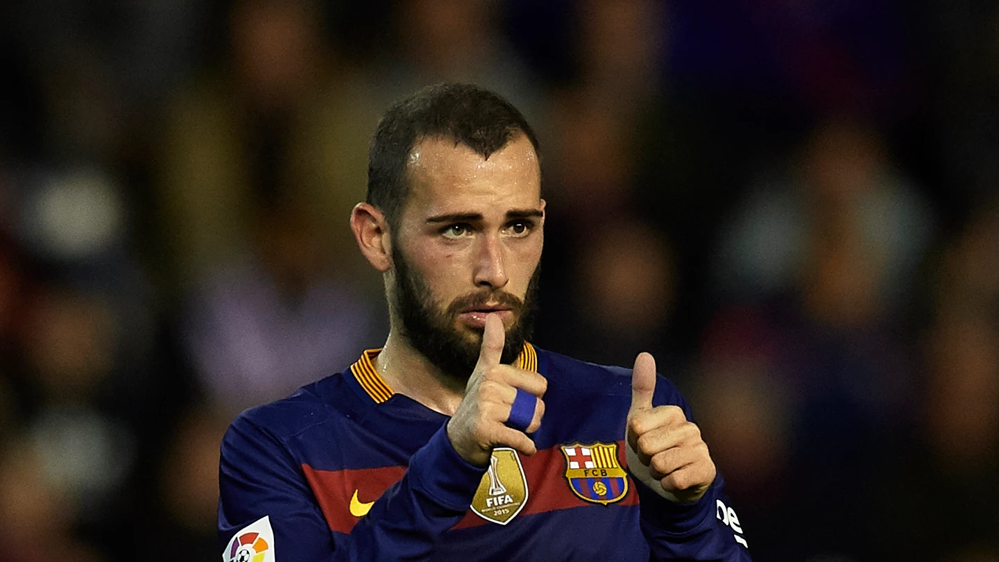 Aleix Vidal durante un partido con el Barcelona Aleix Vidal durante un partido con el Barcelona