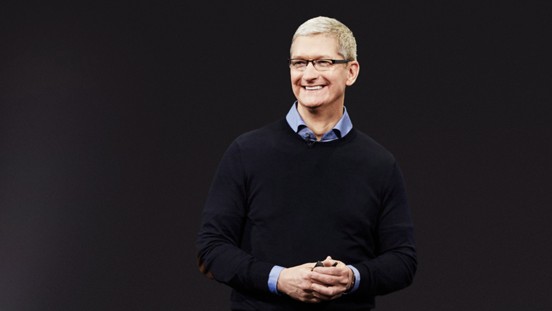 Tim Cook, durante la keynote de marzo de 2016