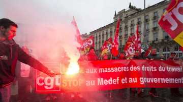 Huelga general en París