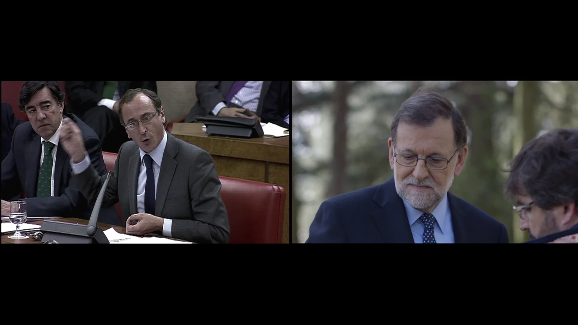 Rajoy reacciona a las palabras en el PP sobre Bárcenas