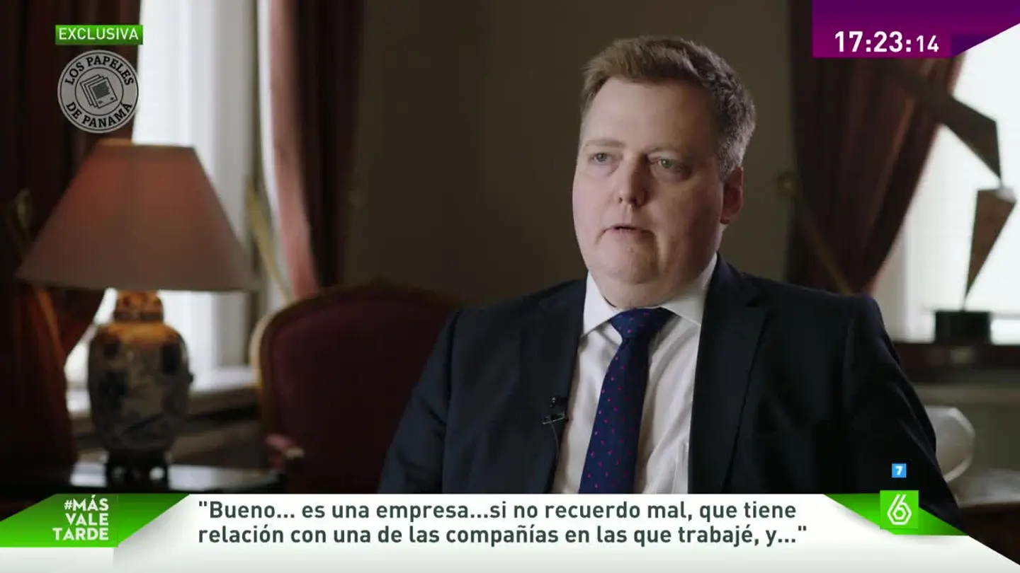 El primer ministro islandés El primer ministro islandés