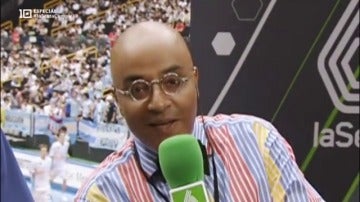 Andrés Montes, durante una retransmisión en laSexta
