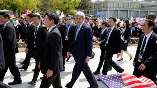 John Kerry, en el homenaje a a las v&iacute;ctimas de Hiroshima