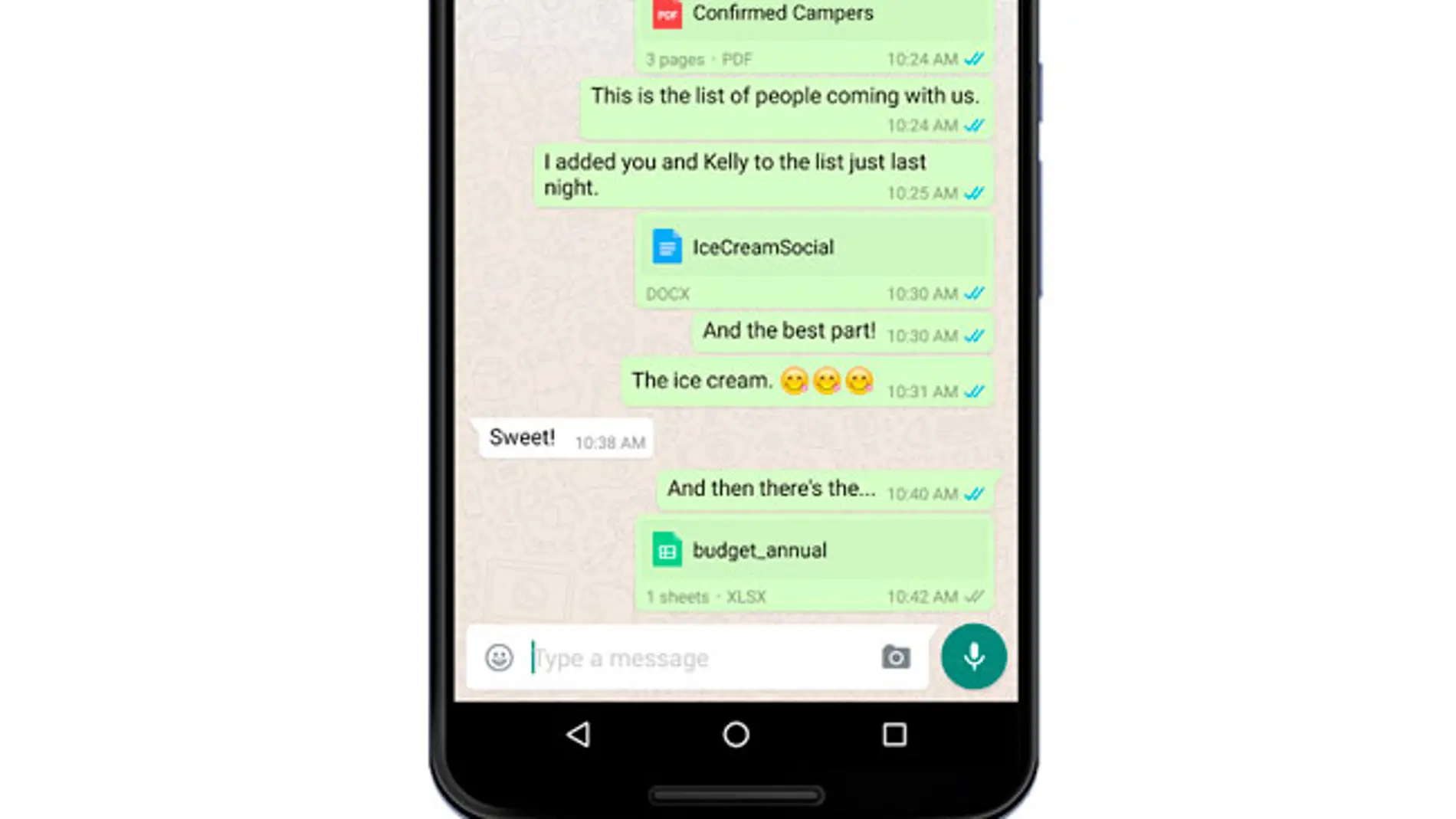 Whatsapp permite compartir archivos de Drive