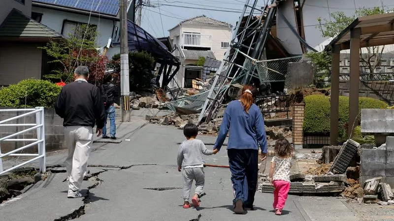 Imagen de las calles de Japón tras el terremoto