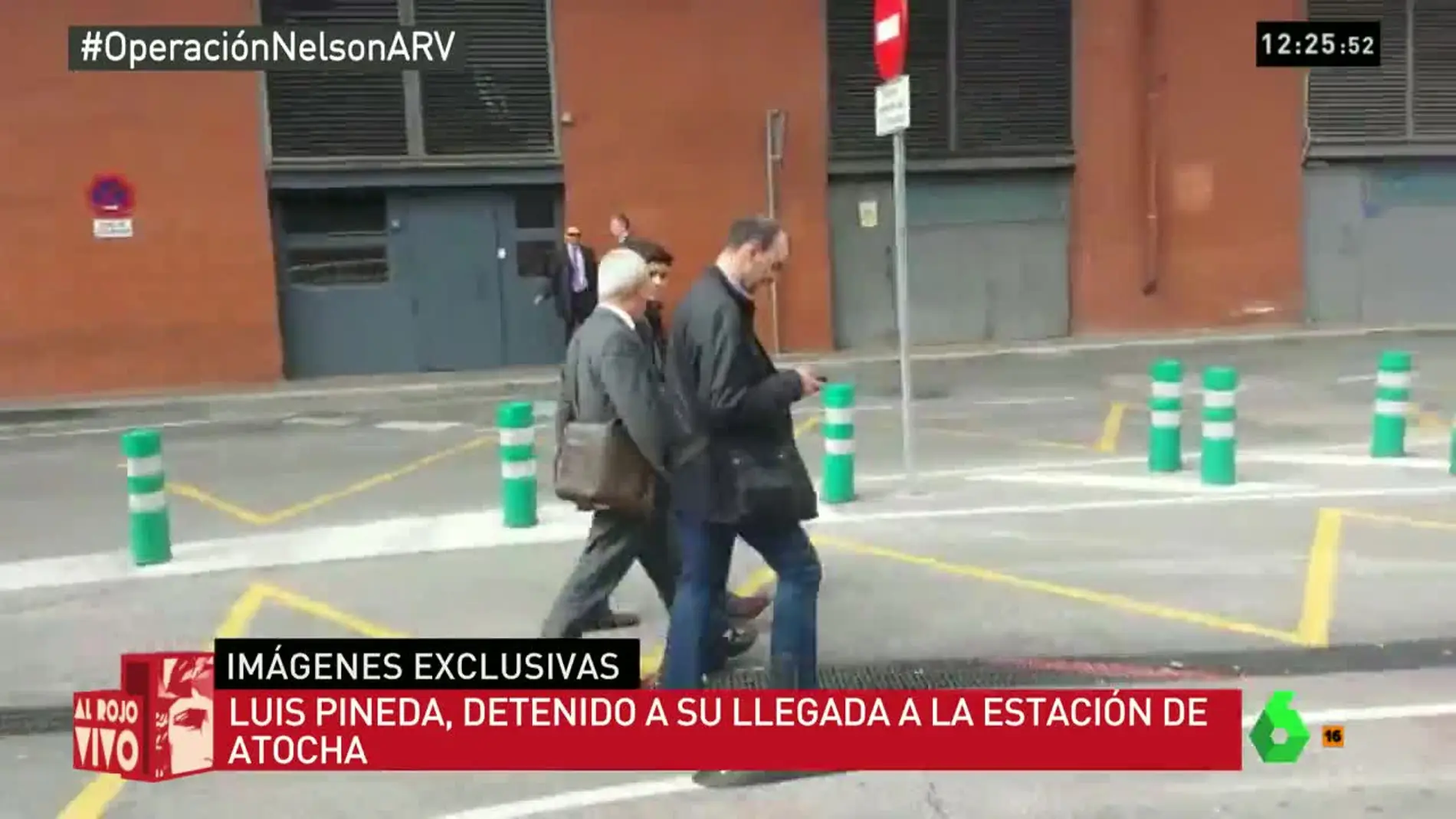 Llegada de Luis Pineda a Atocha