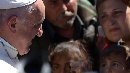 El papa en Lesbos El papa en Lesbos
