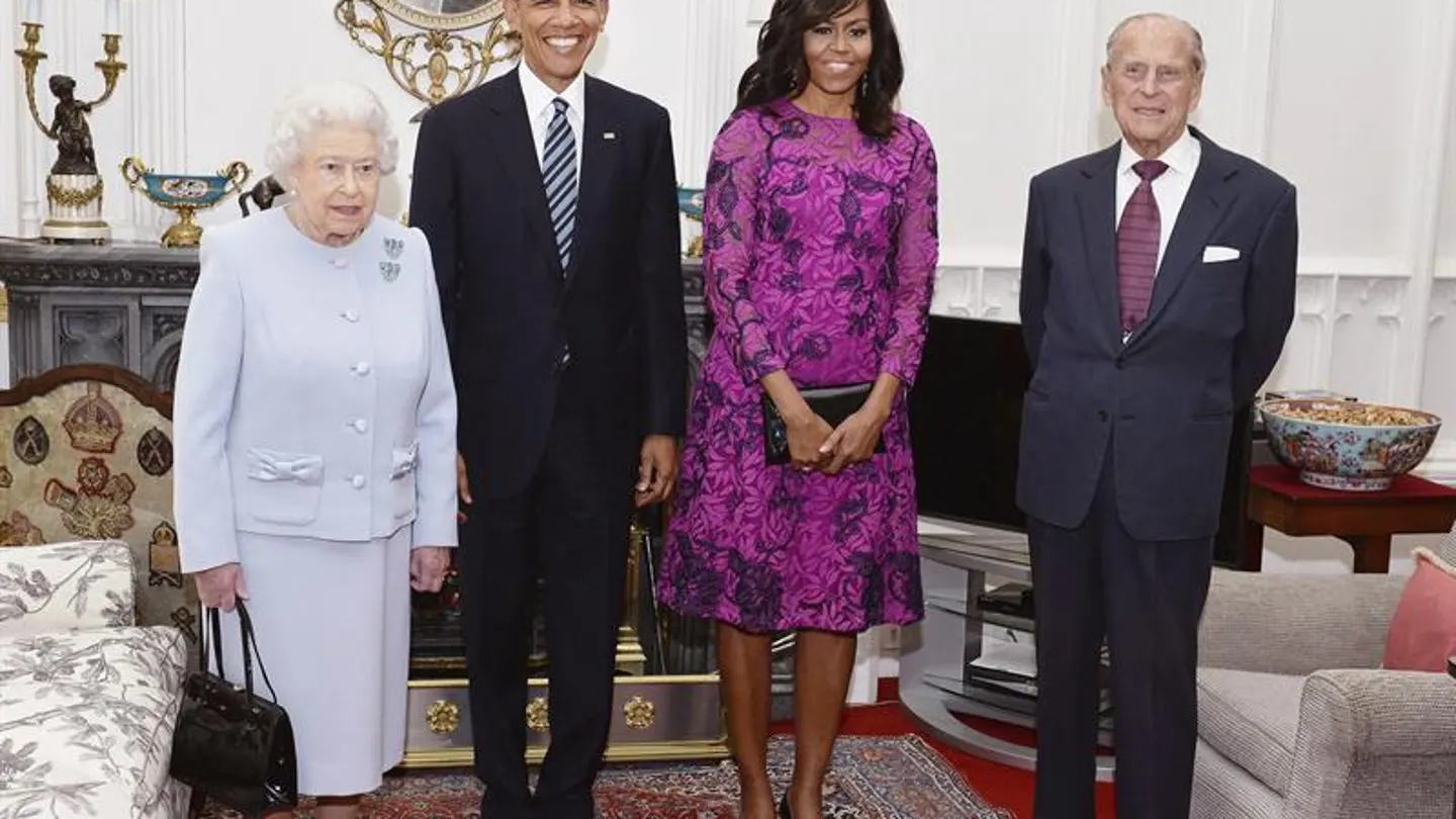 La reina Isabel II y los Obama La reina Isabel II y los Obama