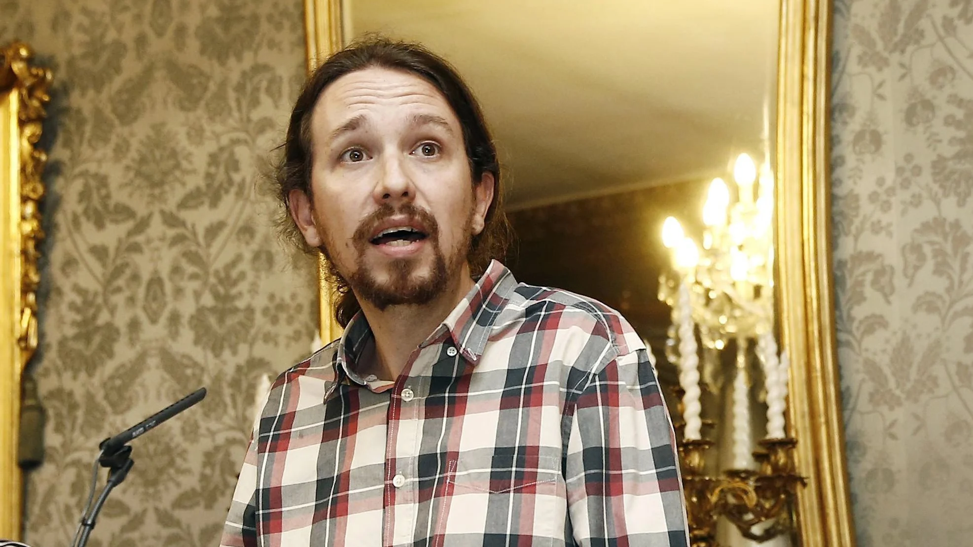 El secretario general de Podemos, Pablo Iglesias