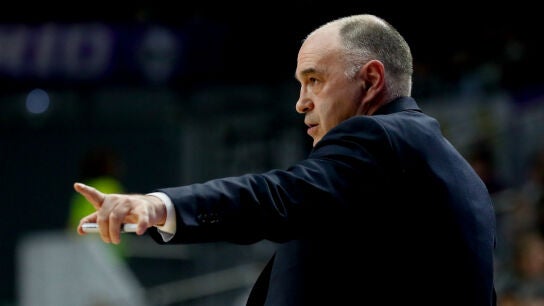 Pablo Laso, t&eacute;cnico del Real Madrid
