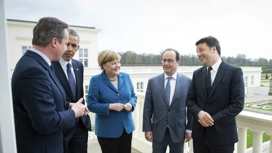 Merkel reúne a Obama, Cameron, Hollande y Renzi Merkel reúne a Obama, Cameron, Hollande y Renzi