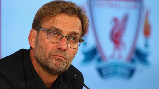 Jurgen Klopp en rueda de prensa con el Liverpool Jurgen Klopp en rueda de prensa con el Liverpool