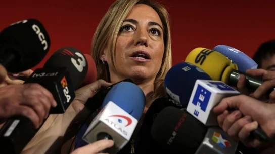 Carme Chacón en rueda de prensa Carme Chacón en rueda de prensa