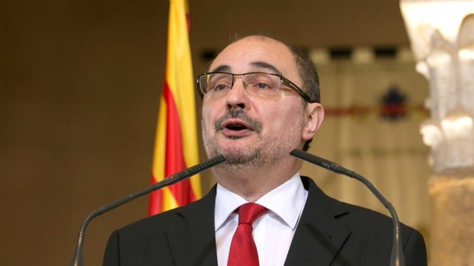 El presidente de Arag&oacute;n, Javier Lamb&aacute;n
