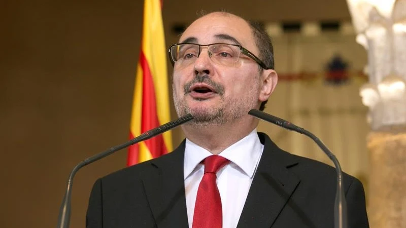 El presidente de Aragón, Javier Lambán