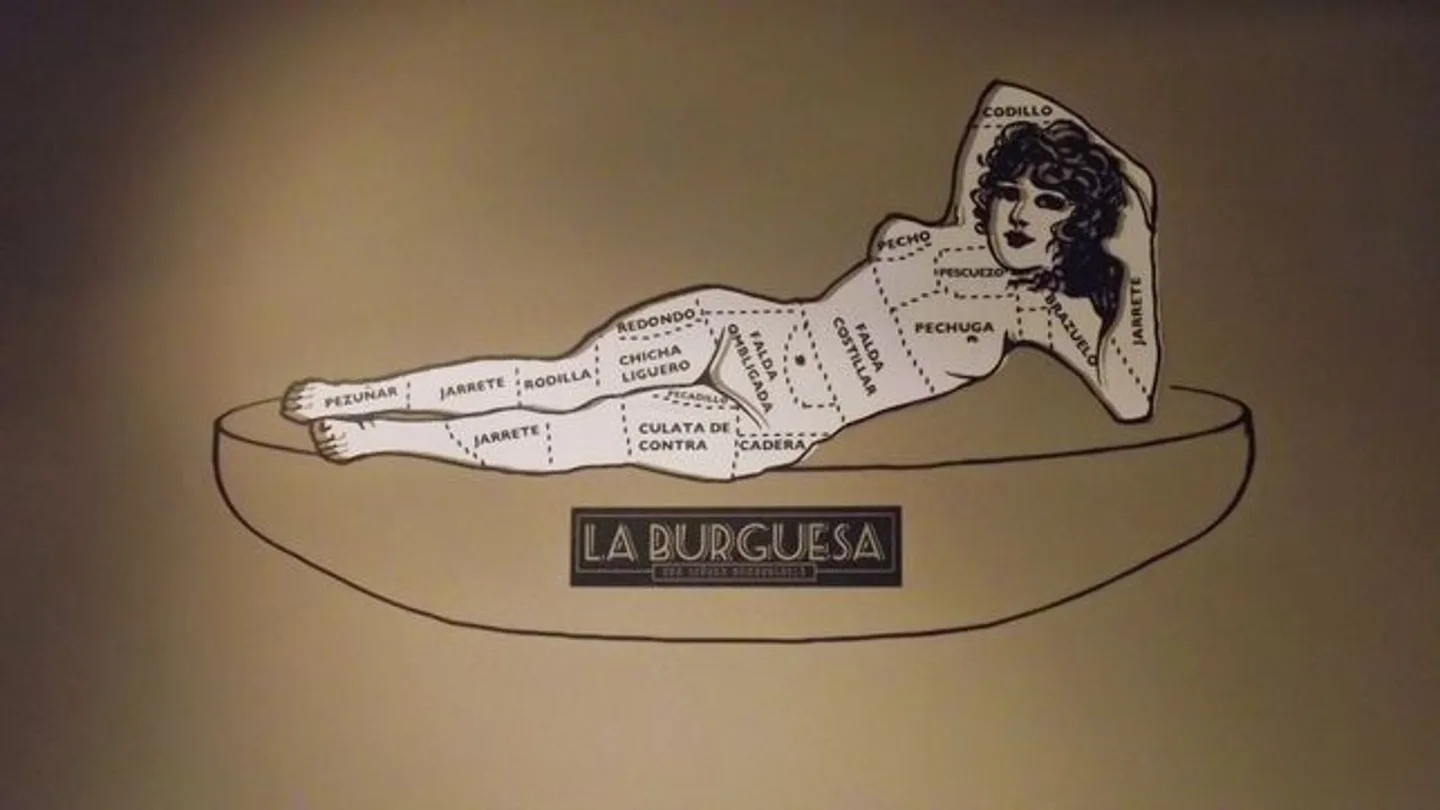 Imagen de la hamburgueseria La Burguesa denunciada por sexista Imagen de la hamburgueseria La Burguesa denunciada por sexista