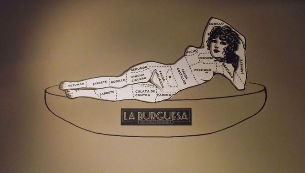 Imagen de la hamburgueseria La Burguesa denunciada por sexista