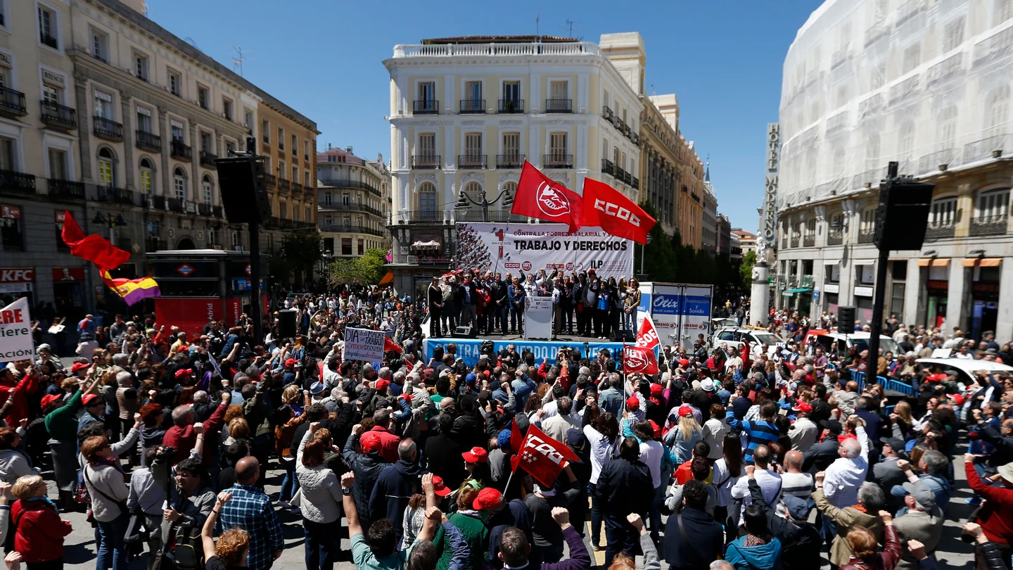 Manifestación por el Día Internacional del Trabajo en Madrid Manifestación por el Día Internacional del Trabajo en Madrid