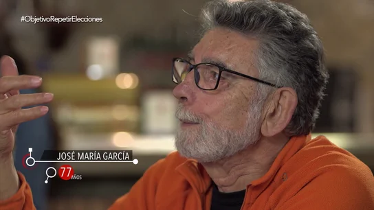 José María García, de 77 años, en El Objetivo José María García, de 77 años, en El Objetivo