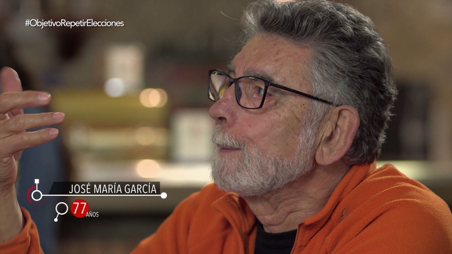 Jos&eacute; Mar&iacute;a Garc&iacute;a, de 77 a&ntilde;os, en El Objetivo