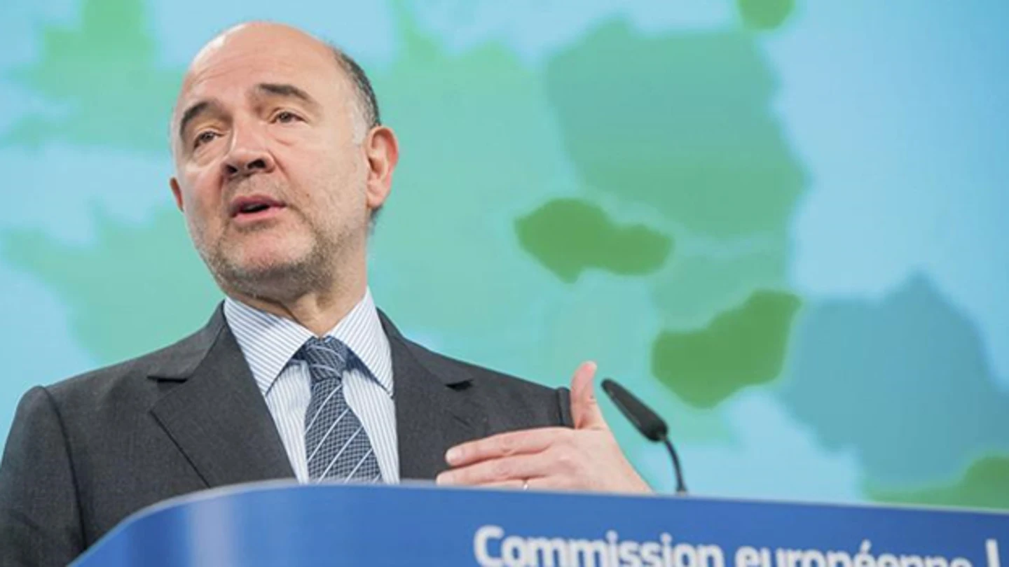 Pierre Moscovici,en una rueda de prensa Pierre Moscovici,en una rueda de prensa
