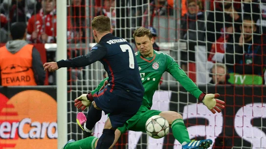 Griezmann superando a Neuer y poniendo el 1-1 Griezmann superando a Neuer y poniendo el 1-1