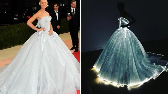 El vestido tecnológico de Claire Danes en la gala MET El vestido tecnológico de Claire Danes en la gala MET