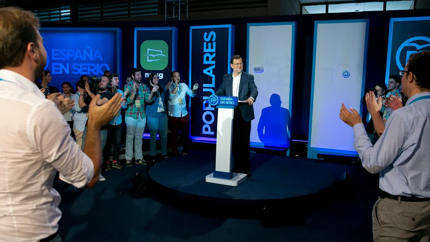 Mariano Rajoy en una convención con las Nuevas Generaciones del PP Mariano Rajoy en una convención con las Nuevas Generaciones del PP