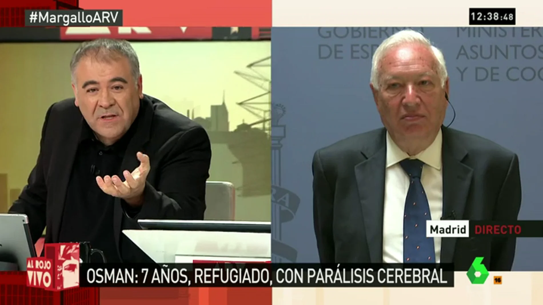 Frame 0.47299 de: García-Margallo: "Estamos todos volcados para traer a Osman a España"