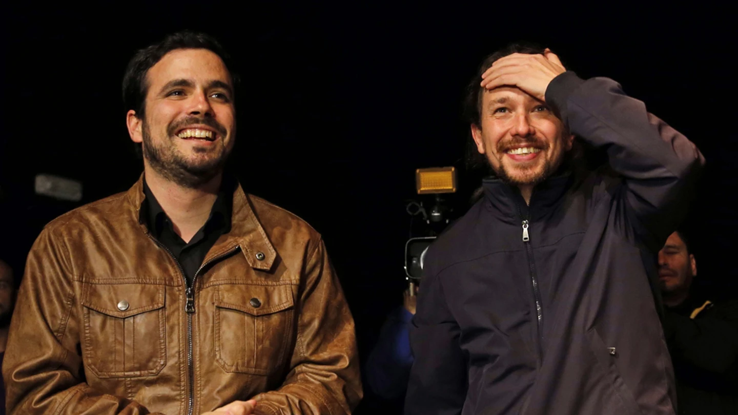 Alberto Garzón y Pablo Iglesias Alberto Garzón y Pablo Iglesias