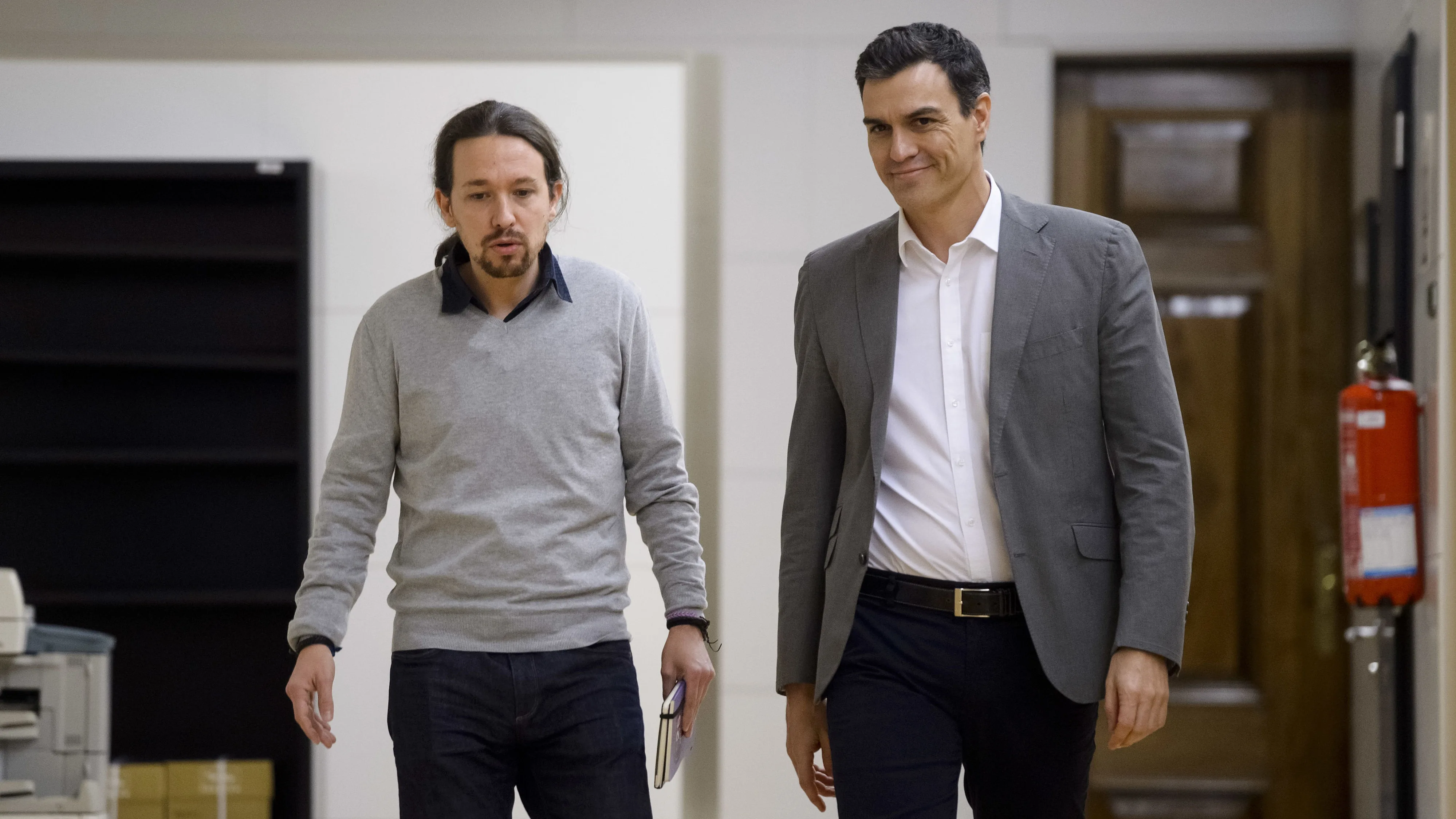 Pedro Sánchez y Pablo Iglesias