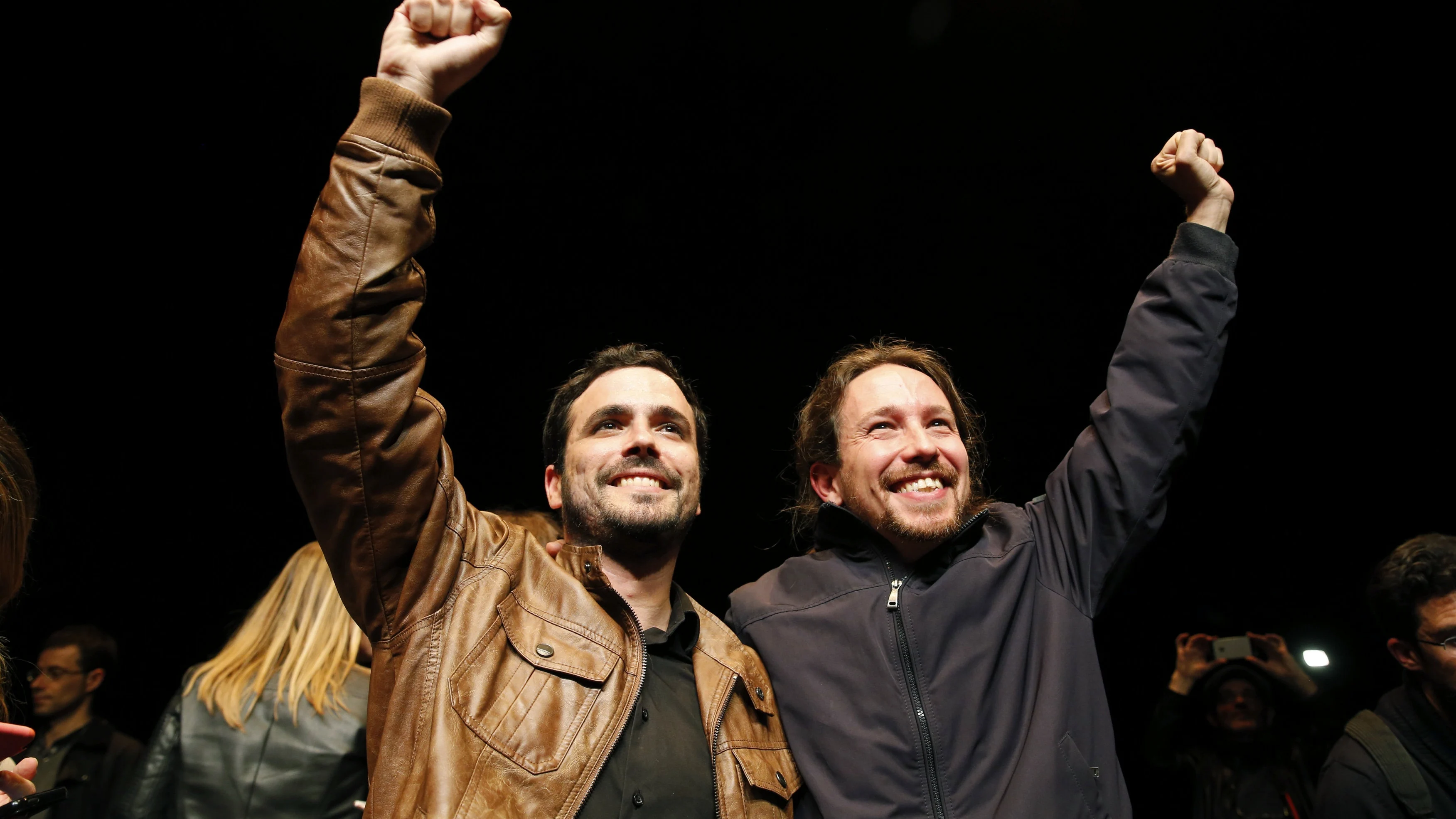 Pablo Iglesias y Alberto Garzón.