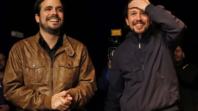 Pablo Iglesias y Alberto Garzon 