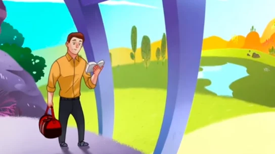 Un dibujo de un hombre leyendo un libro Un dibujo de un hombre leyendo un libro