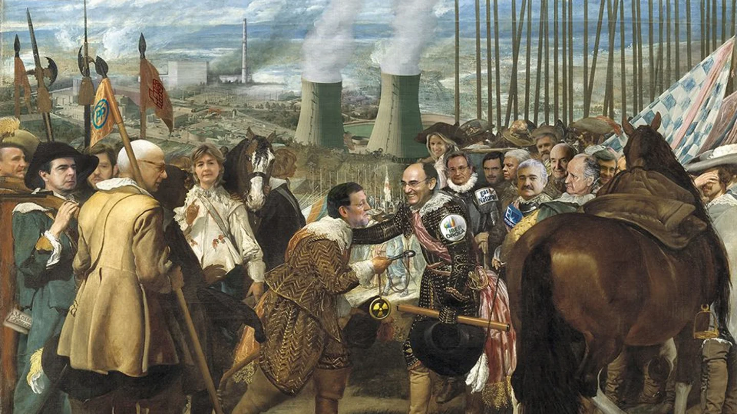 'La Rendición de Garoña', recreación de 'Las Lanzas' realizada por Greenpeace 'La Rendición de Garoña', recreación de 'Las Lanzas' realizada por Greenpeace