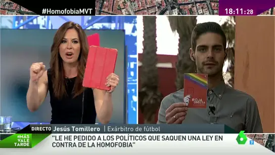 Tarjeta roja a la homofobia Tarjeta roja a la homofobia