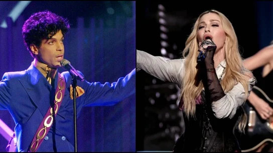 Imagen de Price y Madonna en el escenario Imagen de Price y Madonna en el escenario