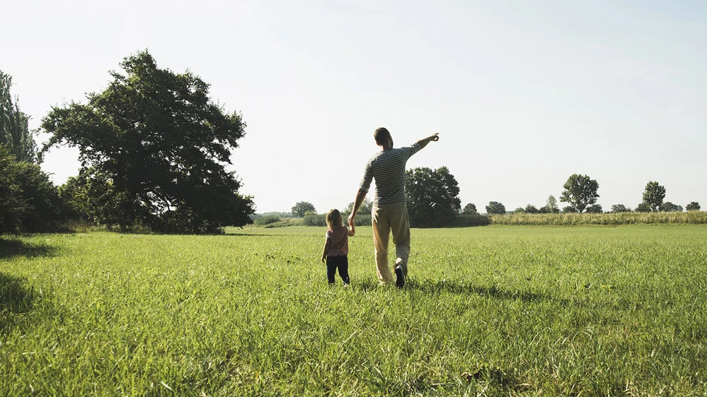 Imagen de un padre con su hijo Imagen de un padre con su hijo