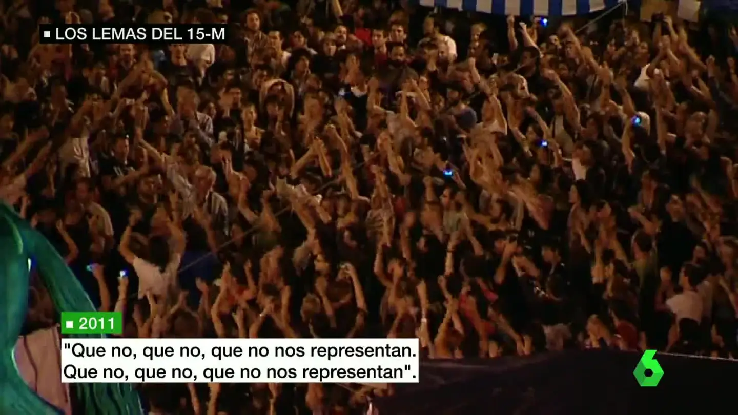 Miles de indignados gritaban contra los políticos en 2011 Miles de indignados gritaban contra los políticos en 2011