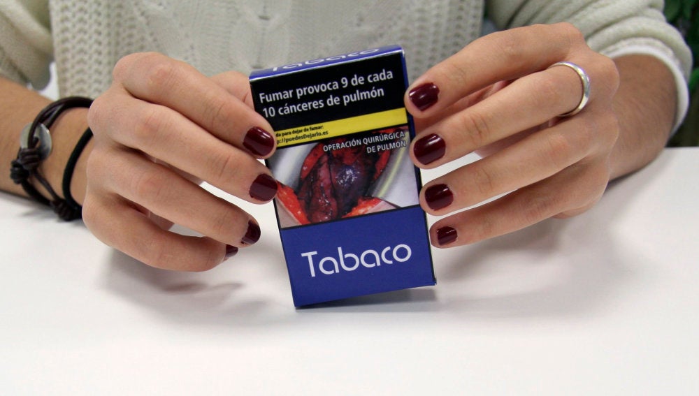 Ejemplo de las cajetillas de tabaco que entrarán en vigor a partir del 20 de mayo