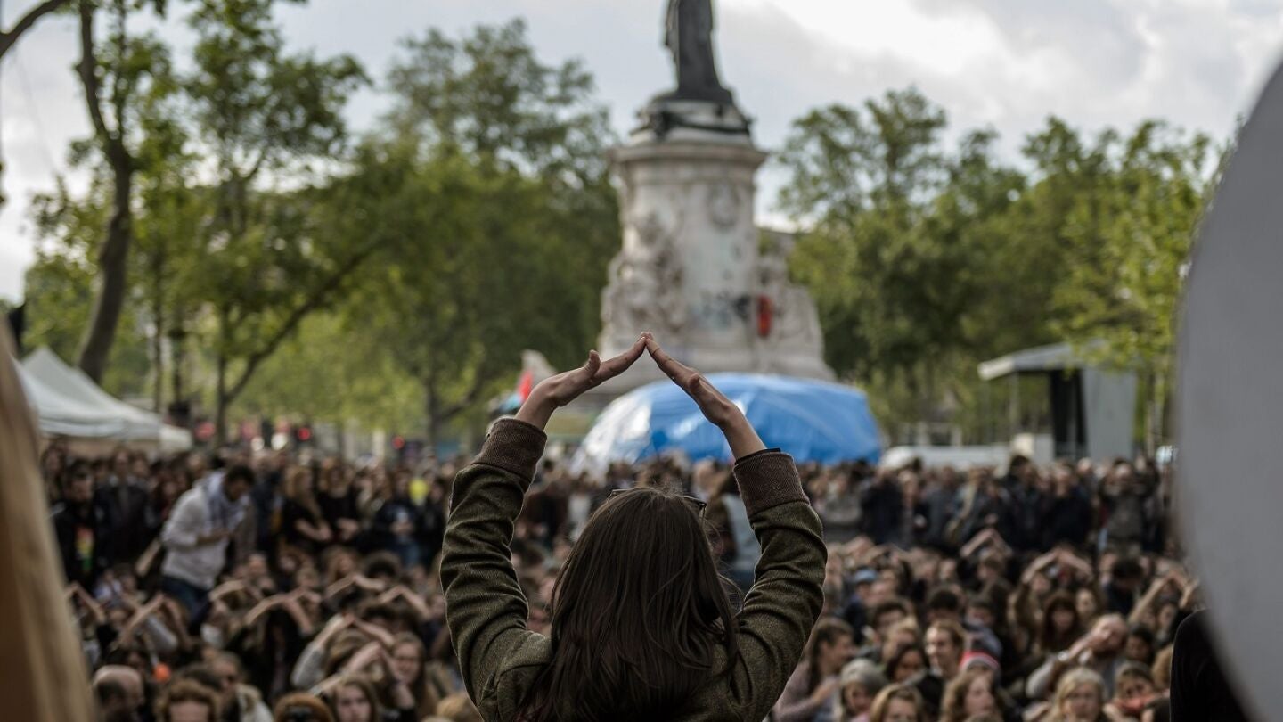 Los indignados franceses se unen a la conmemoraci&oacute;n del 15M
