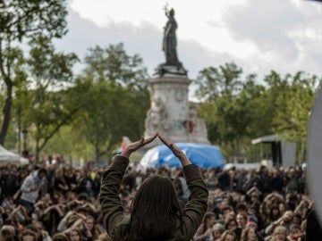 Los indignados franceses se unen a la conmemoración del 15M Los indignados franceses se unen a la conmemoración del 15M