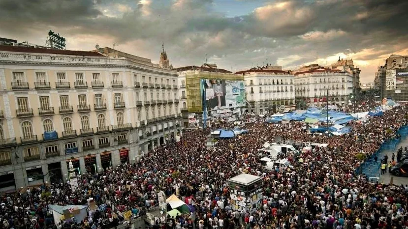 El 15M en la Plaza del Sol